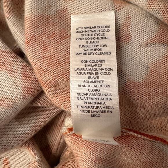 Chico's SZ 3 (X-Large) Tunic Sweater Floral 3/4 Dolman Sleeve Boat Neck Pullover - Picture 10 of 10